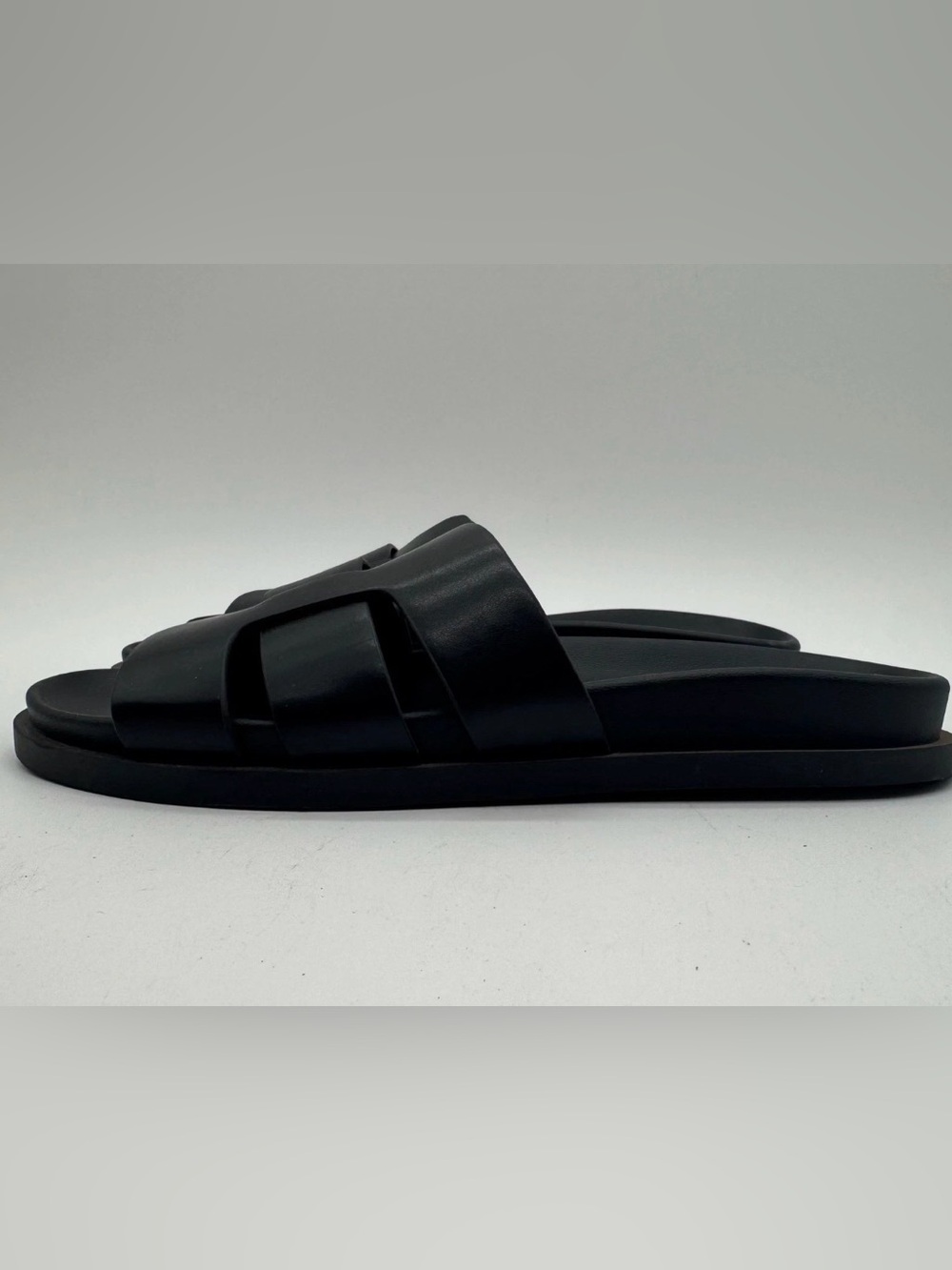 32 Degrees Cool H-Band Slide Sandals Black Women's Size 10 M